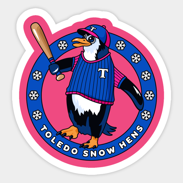 Toledo Snow Hens Sticker by Hey Riddle Riddle